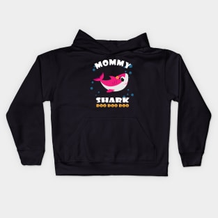 Mommy Shark Funny Mother's Day Gift for Women Birthday T-Shirt Kids Hoodie